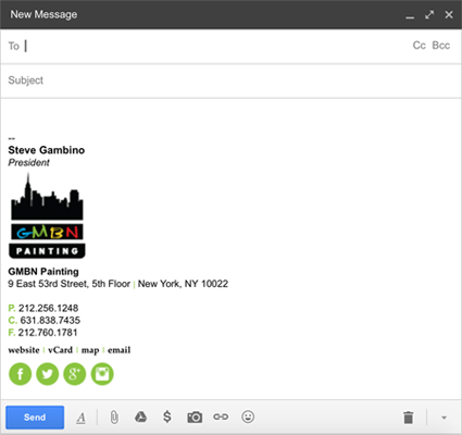 GMBN Painting email signature